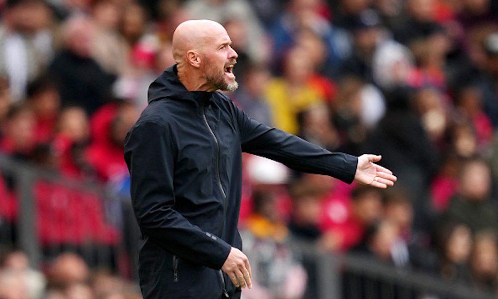 Erik ten Hag during Manchester United vs Lens