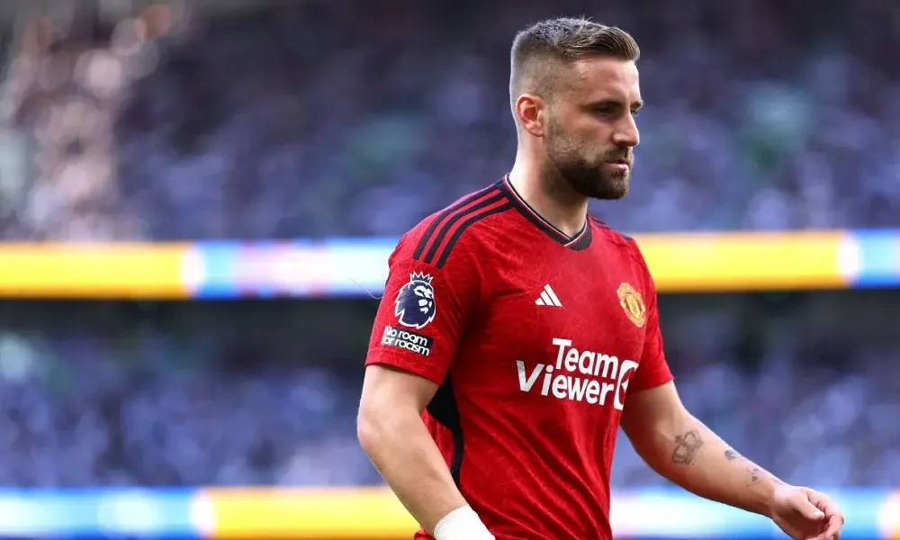 Manchester United left-back Luke Shaw