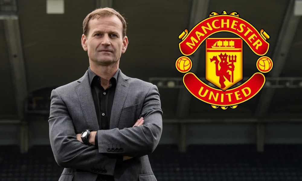 Dan Ashworth and Manchester United Crest