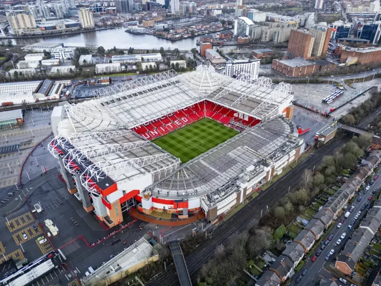 Old Trafford aerial view Manchester United