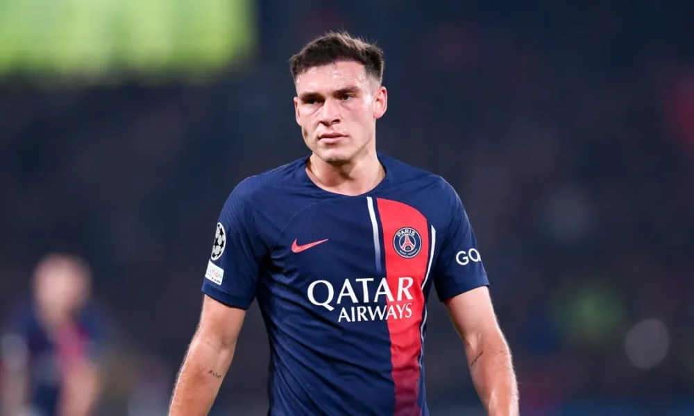 PSG player Manuel Ugarte