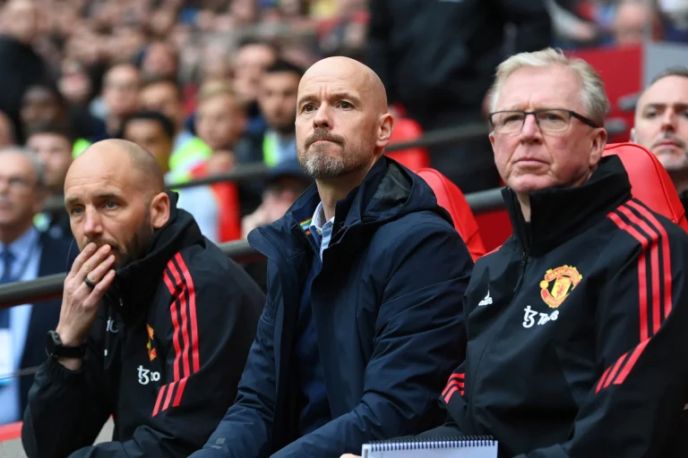 Mitchell van der Gaag, Erik ten Hag and Steve McClaren