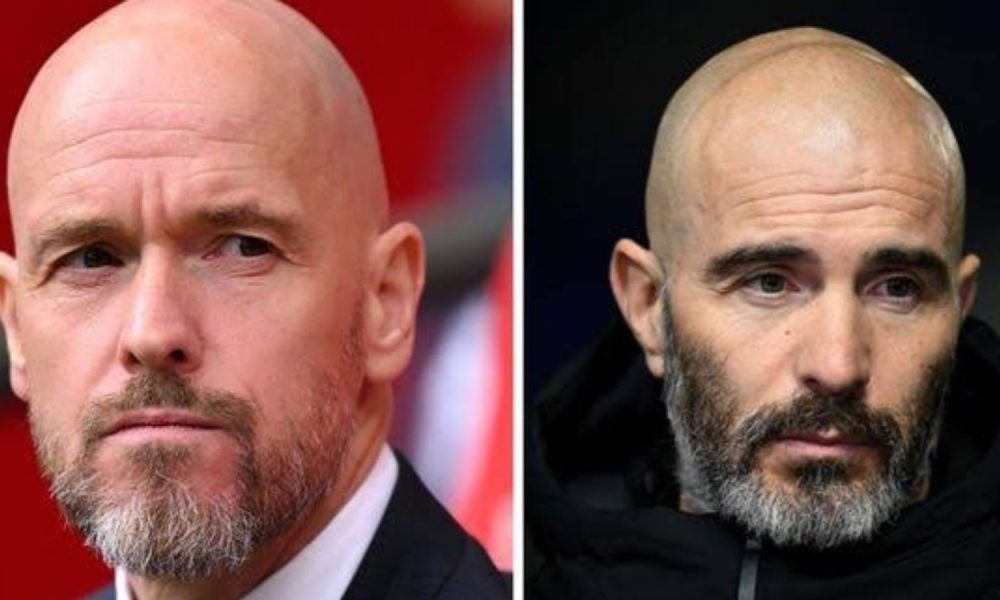 Erik ten Hag and Chelsea manager Enzo Maresca