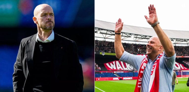 Erik ten Hag and Arne Slot