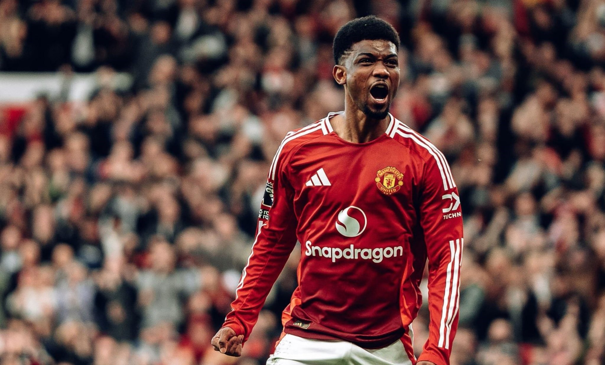 Amad Diallo Celebrates goal