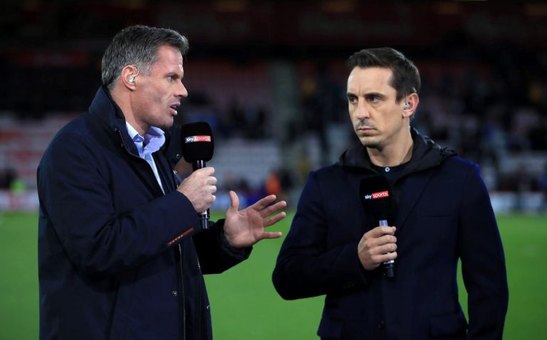 Jamie Carragher and Gary Neville