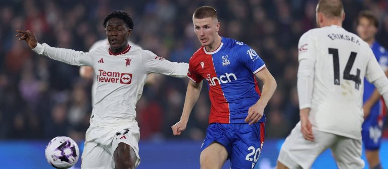 Crystal Palace midfielder Adam Wharton