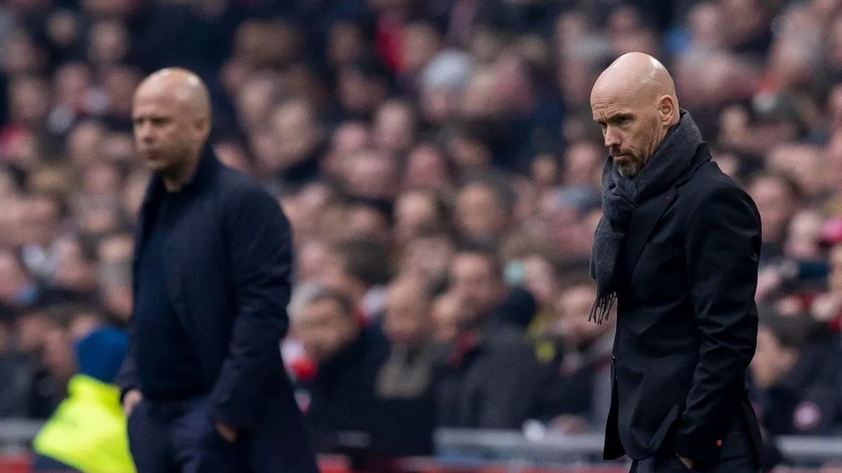 Erik ten Hag and Arne Slot