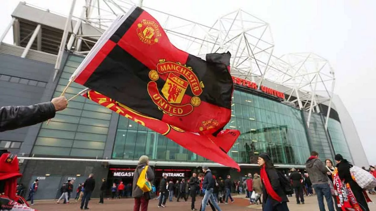 Manchester United flag Old Trafford