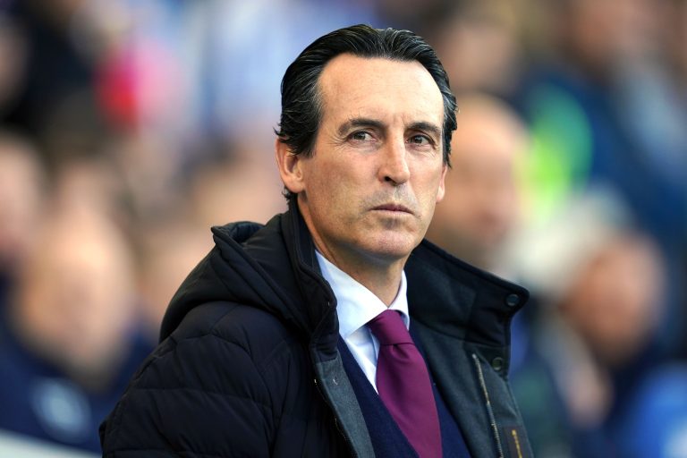 Aston Villa manager Unai Emery