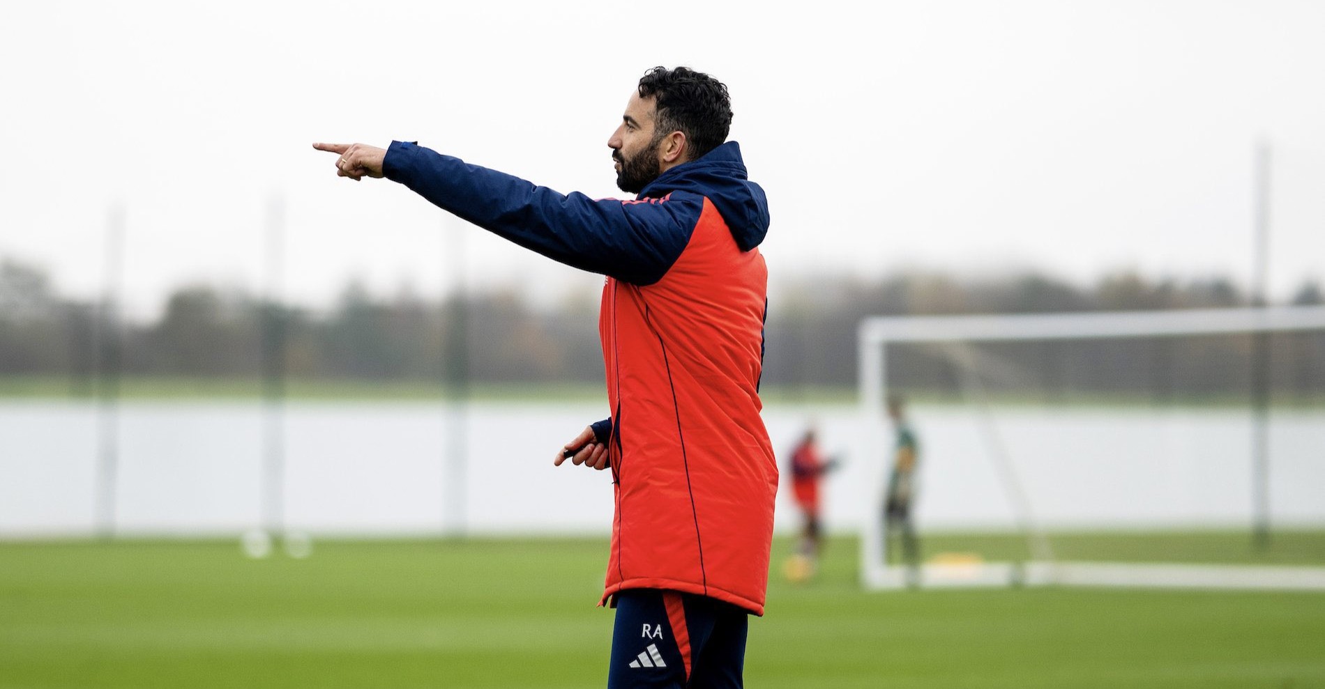 Ruben Amorim in training