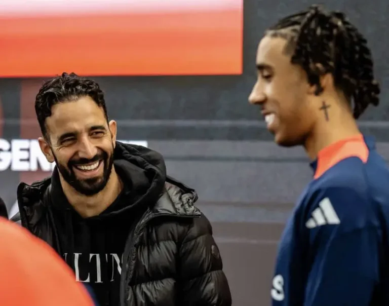 Ruben Amorim and Leny Yoro