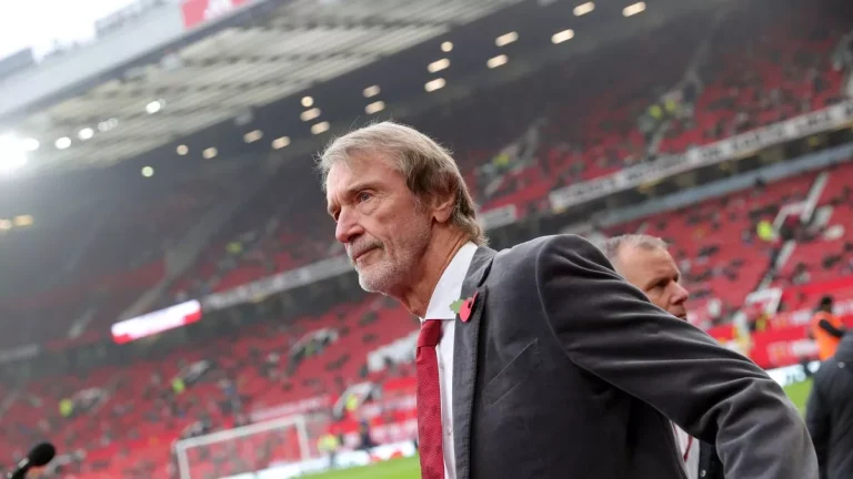 Sir Jim Ratcliffe at Old Trafford Manchester United