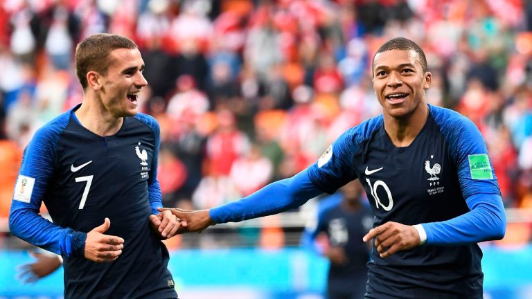 Antoine Griezmann and Kylian Mbappe