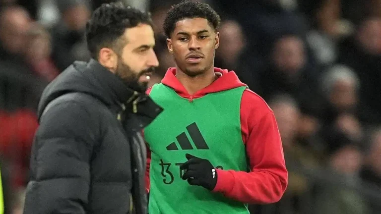 Ruben Amorim and Marcus Rashford