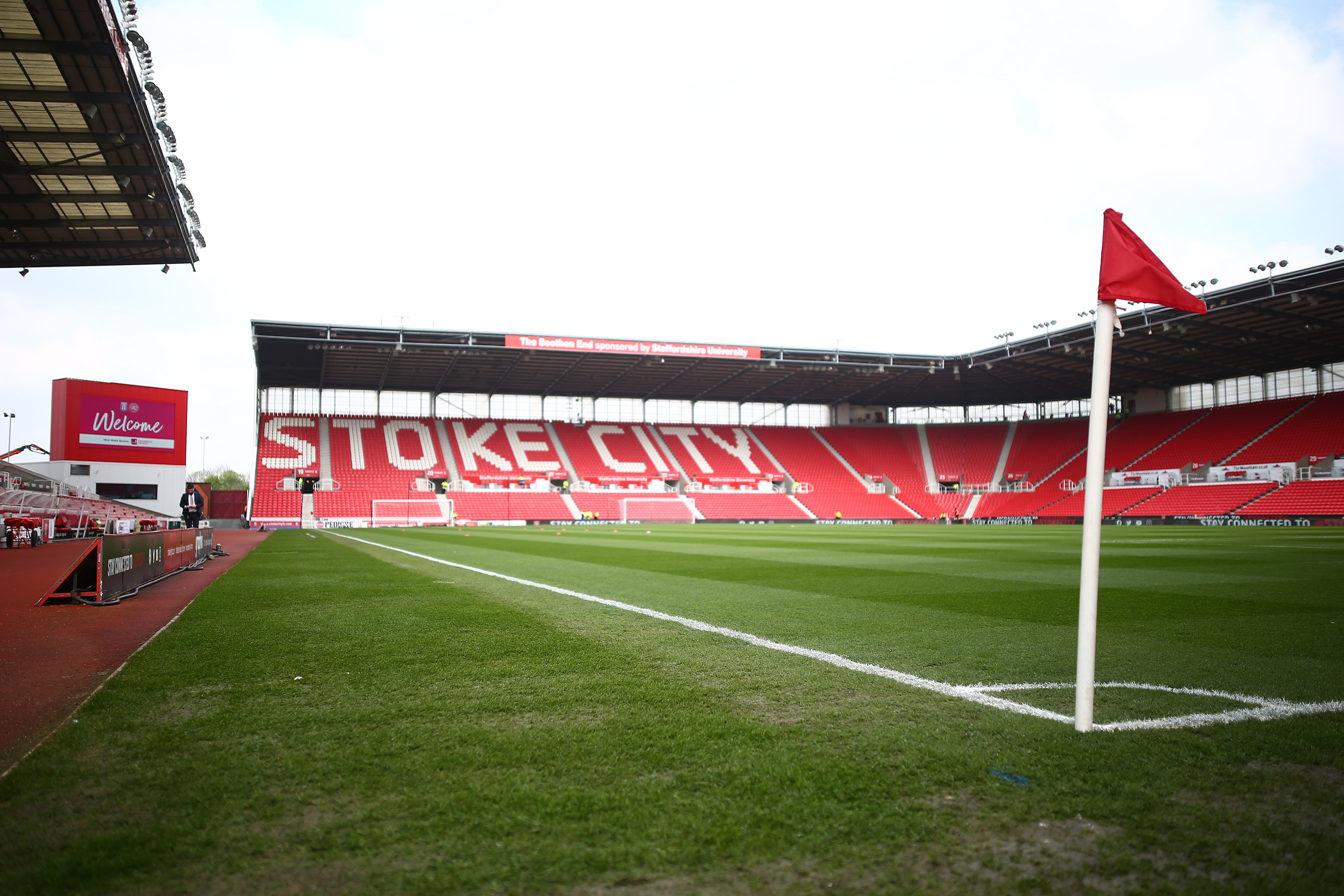 Stoke City corner flag