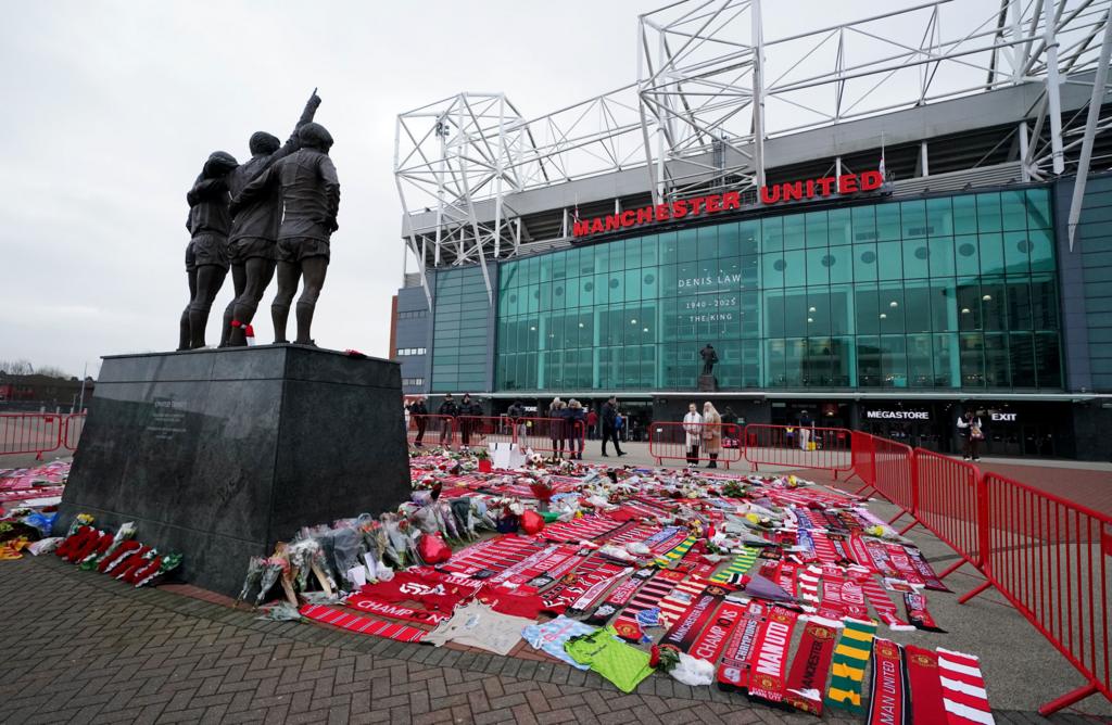 Trinity Statue Old Trafford Denis Law