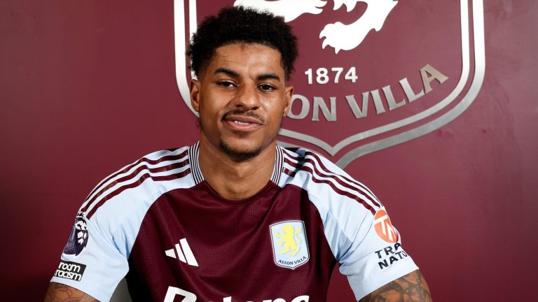 Marcus Rashford Aston Villa loanee from Manchester United