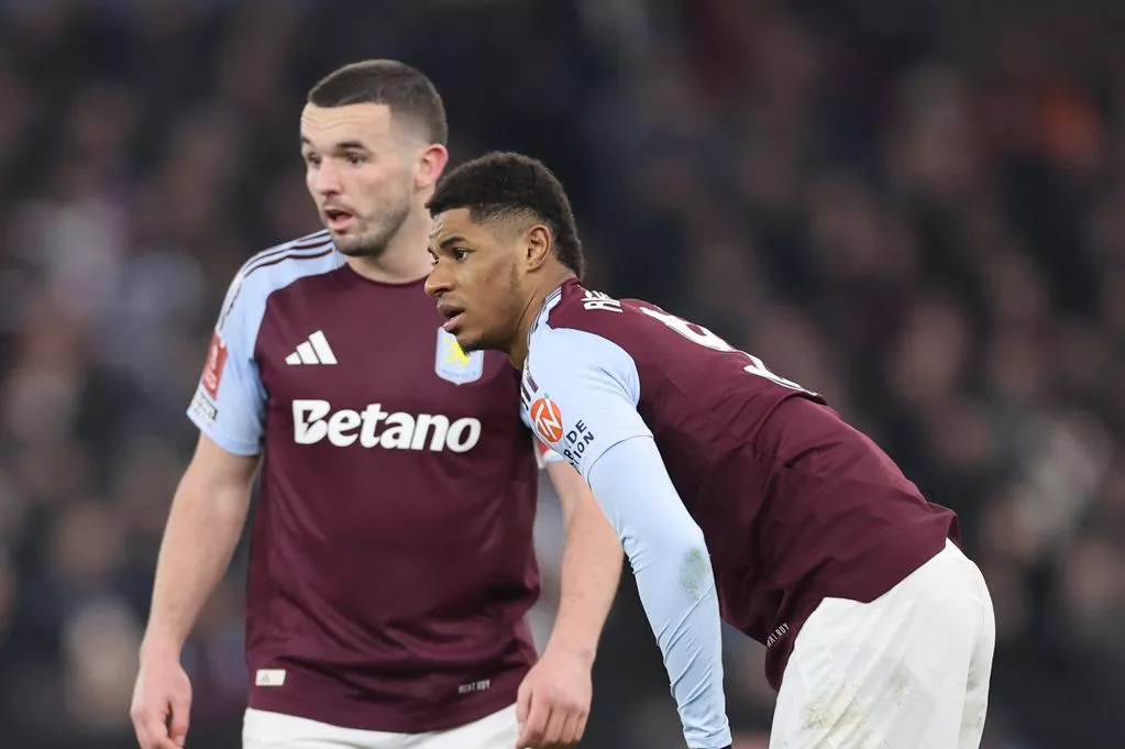 John McGinn Marcus Rashford Aston Villa