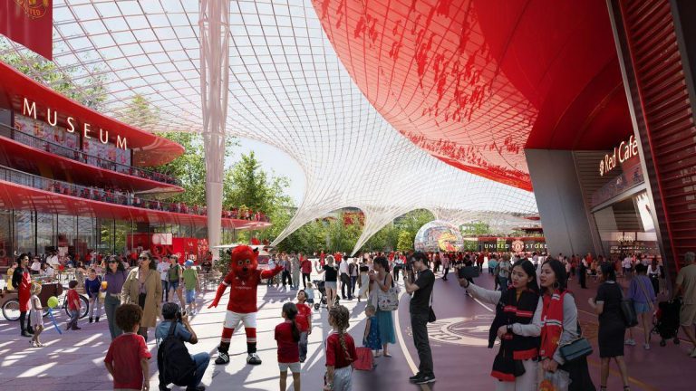 Manchester United new Stadium forecourt