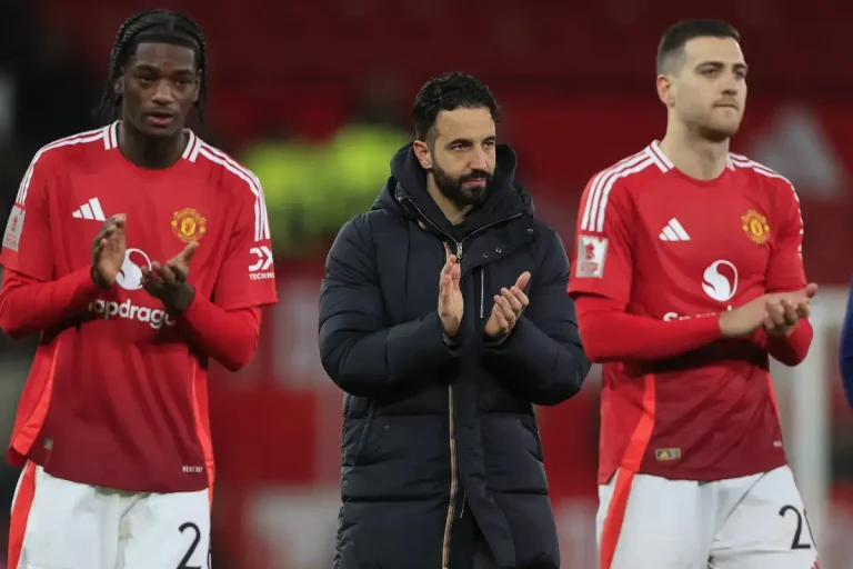 Ruben Amorim, Ayden Heaven and Diogo Dalot