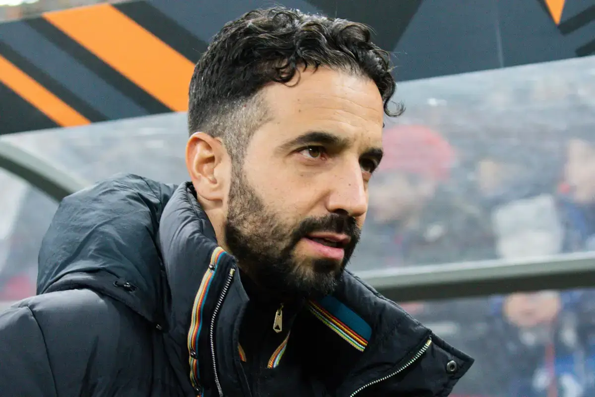 Ruben Amorim Manchester United dugout