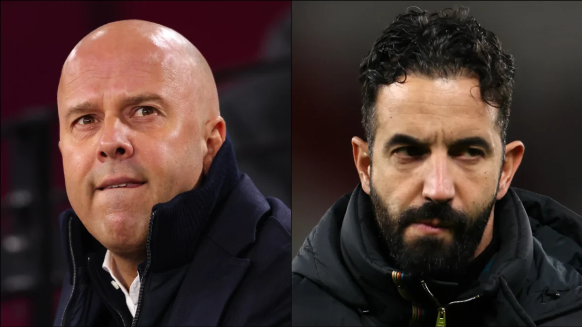 Ruben Amorim Arne Slot Manchester United Liverpool