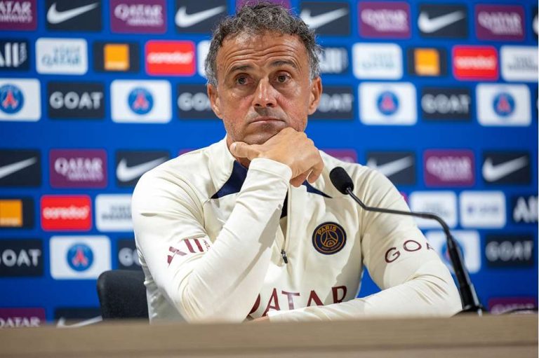 Luis Enrique PSG Pres Conference