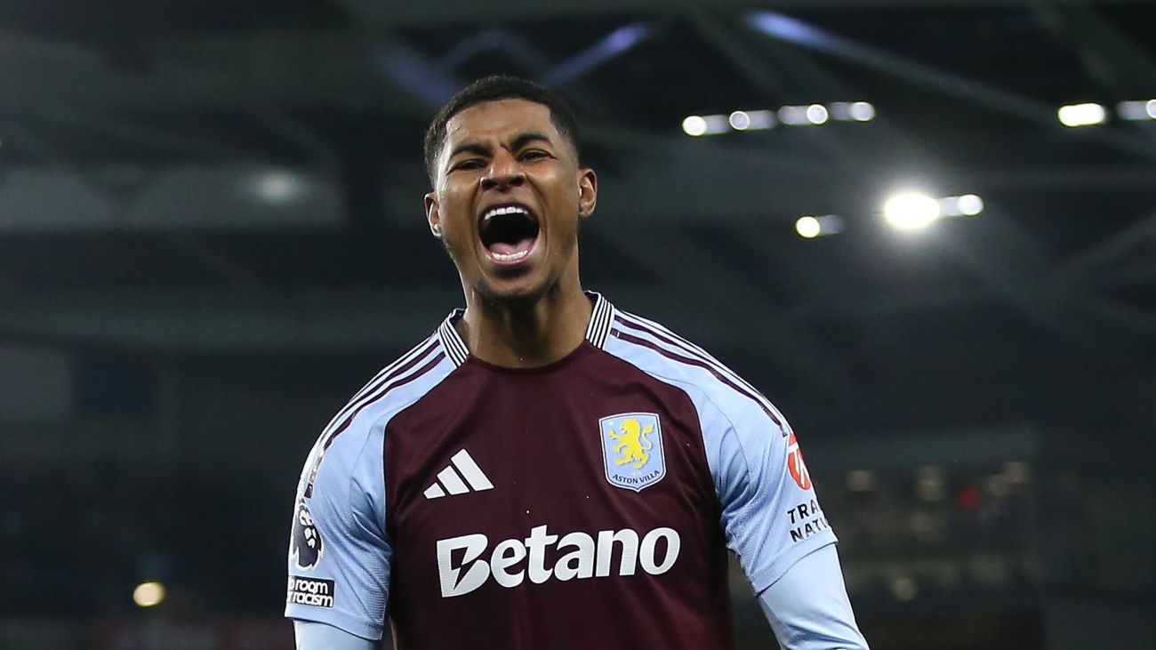 Marcus Rashford Aston Villa