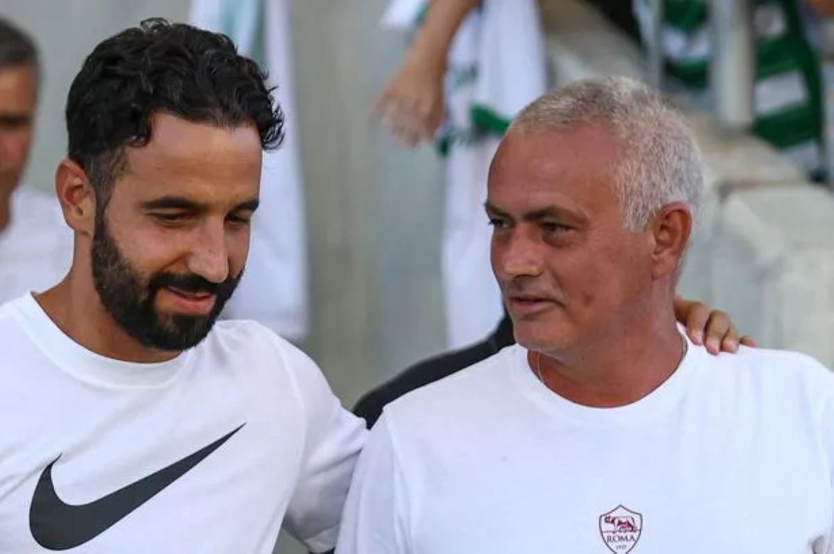 Jose Mourinho and Ruben Amorim