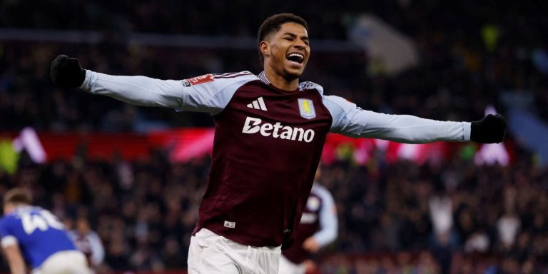 Marcus Rashford Aston Villa