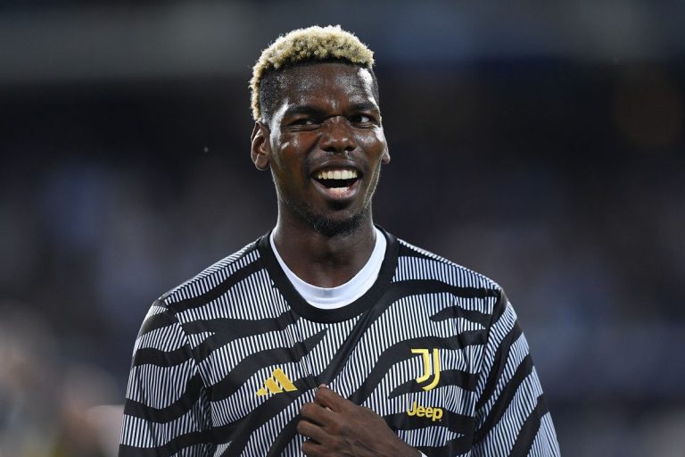 Paul Pogba in Juventus kit