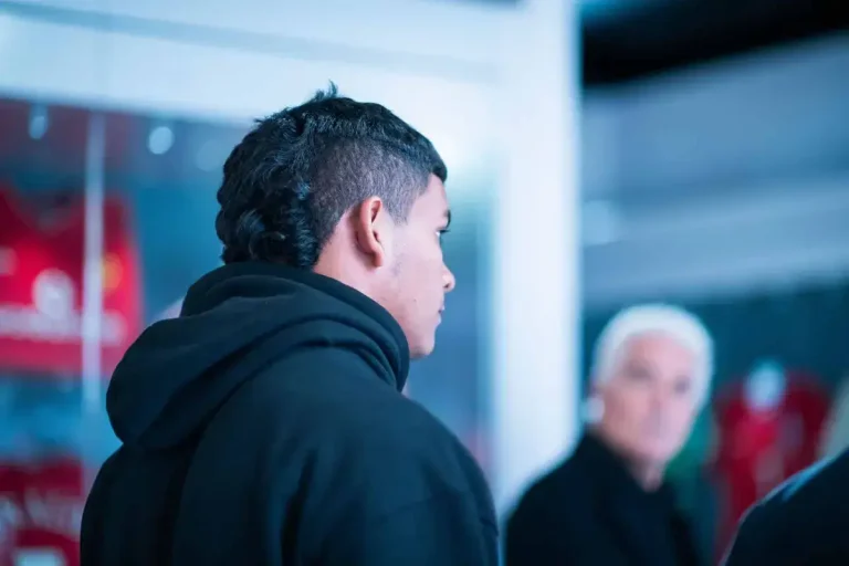 Diego Leon at training ground