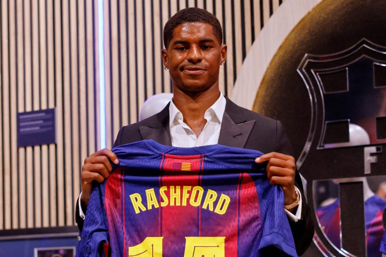 Marcus Rashford Barcelona shirt