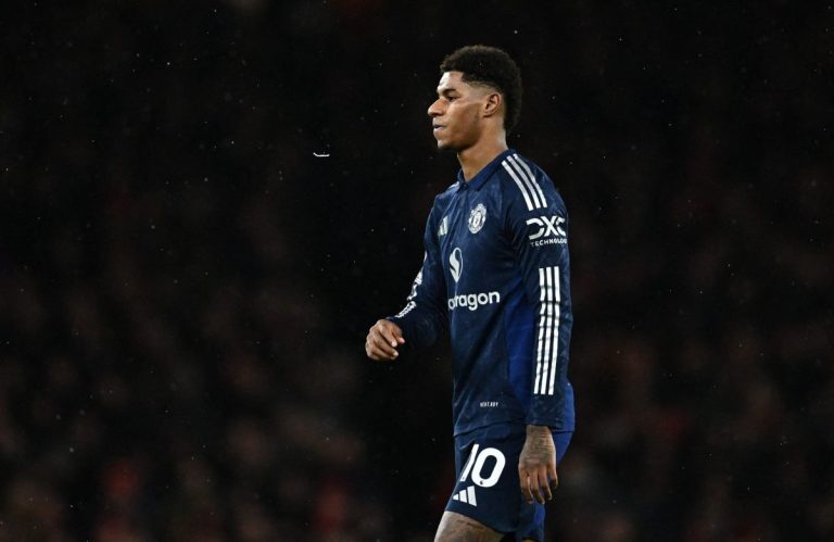 Marcus Rashford Manchester United away kit