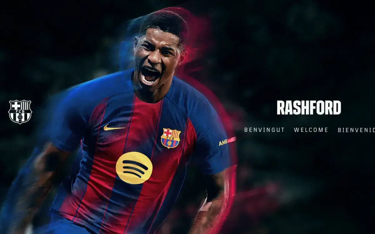 Marcus Rashford officially joins Barcelona