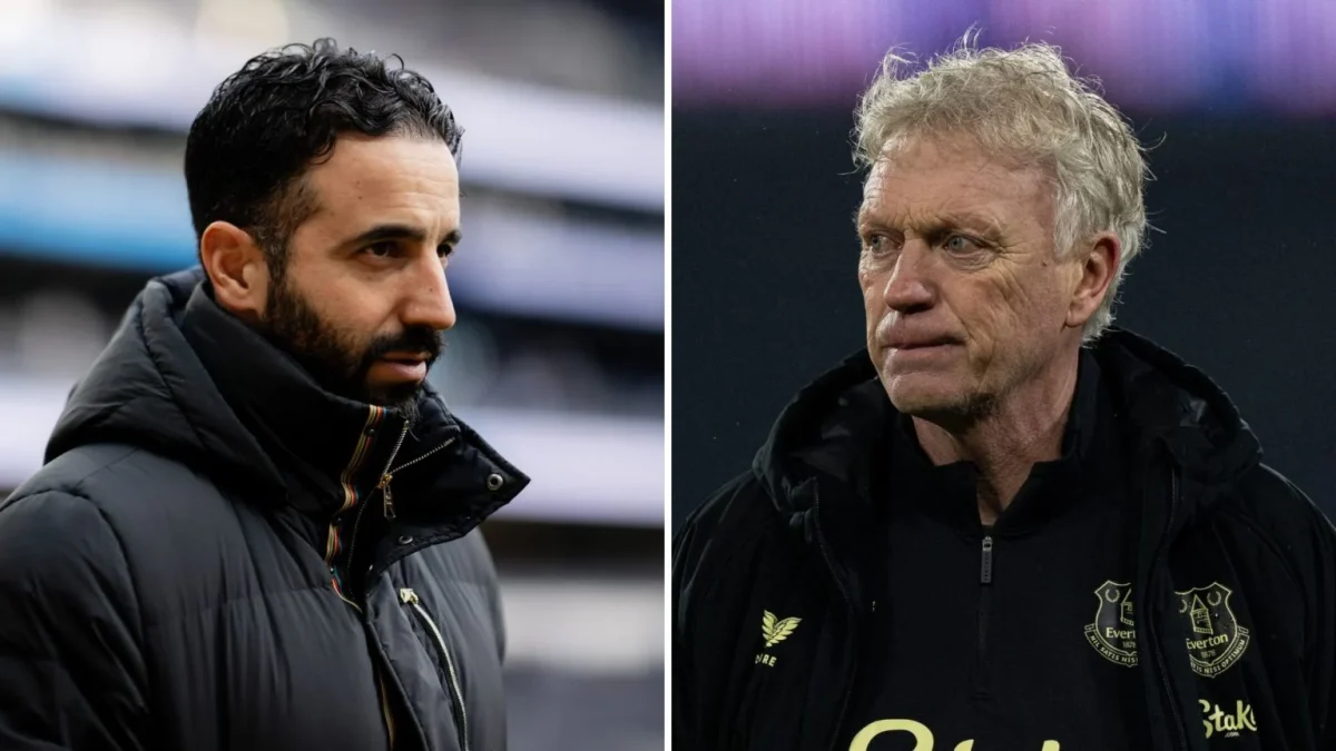 Ruben Amorim David Moyes Manchester United manager and Everton manager