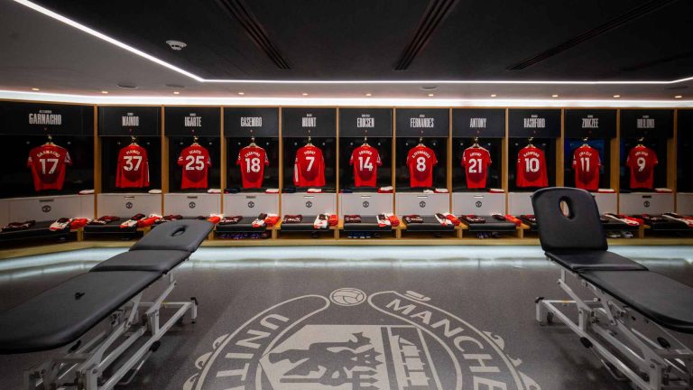 Old Trafford dressing room