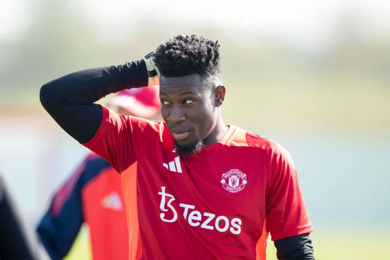 Andre Onana in training