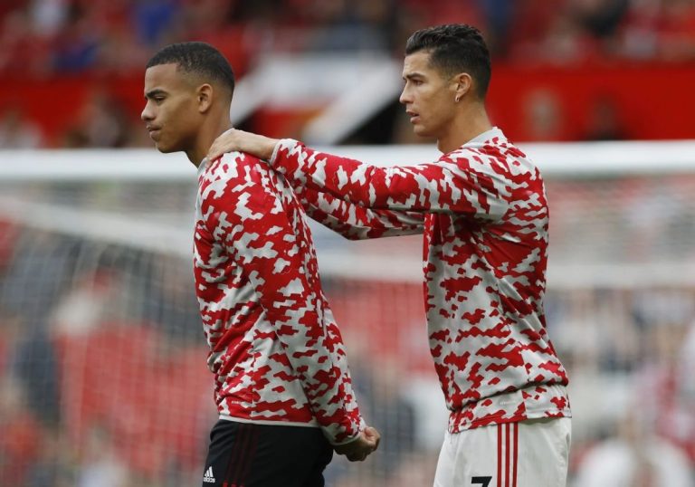 Cristiano Ronaldo and Mason Greenwood