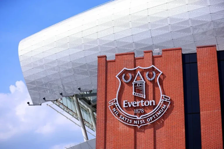 Everton crest on stadium