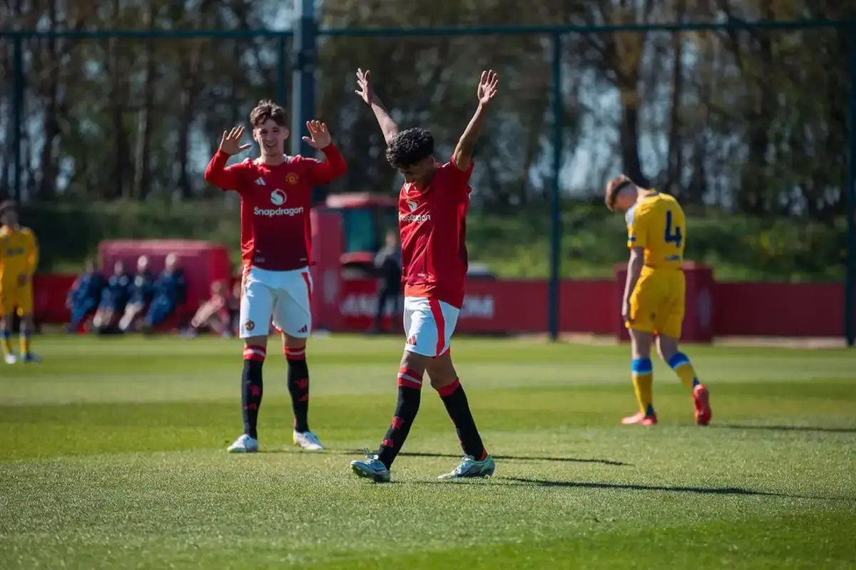 JJ Gabriel celebrates scoring goal