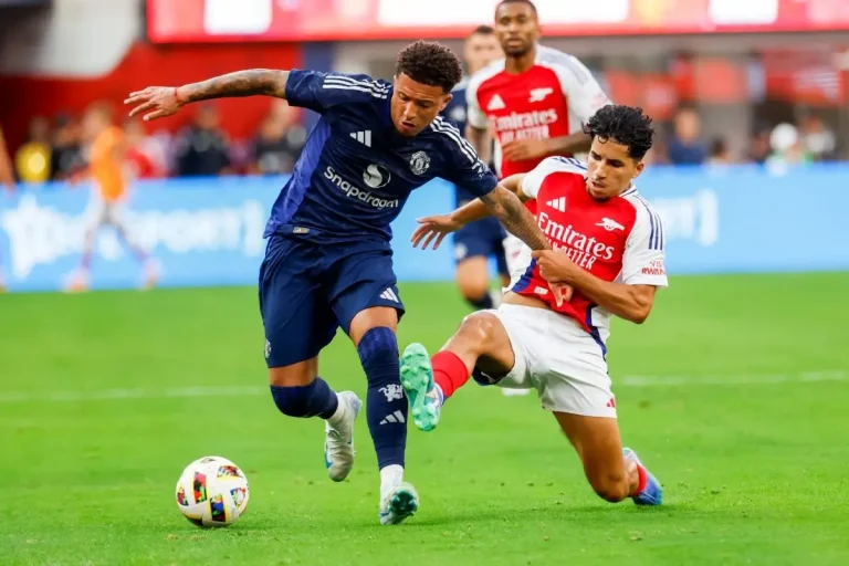 Jadon Sancho vs Arsenal pre-season 2024