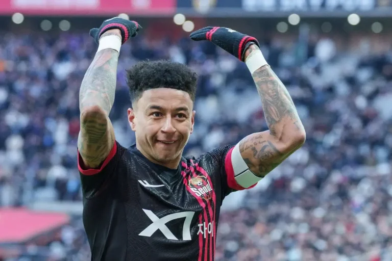 Jesse Lingard playing in South Korea