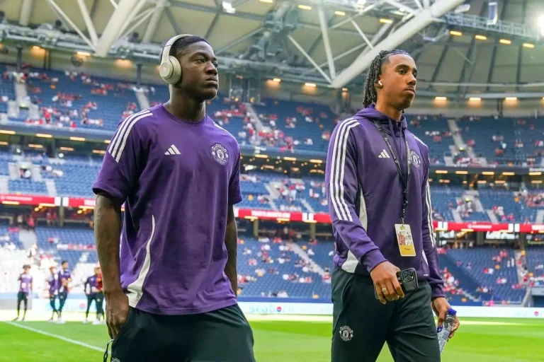 Kobbie Mainoo and Leny Yoro