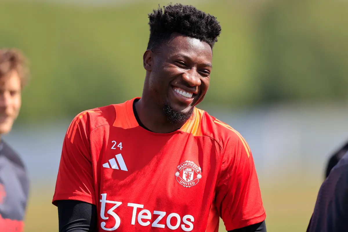Manchester United goalkeeper Andre Onana