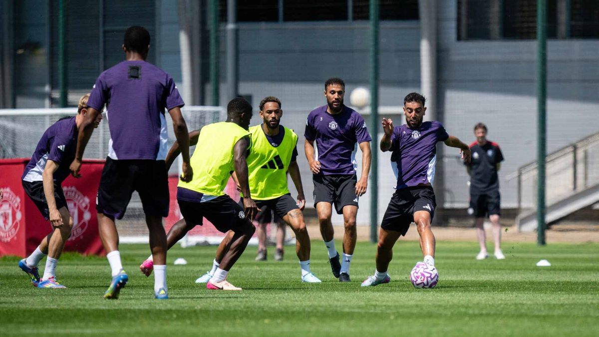 Manchester United training
