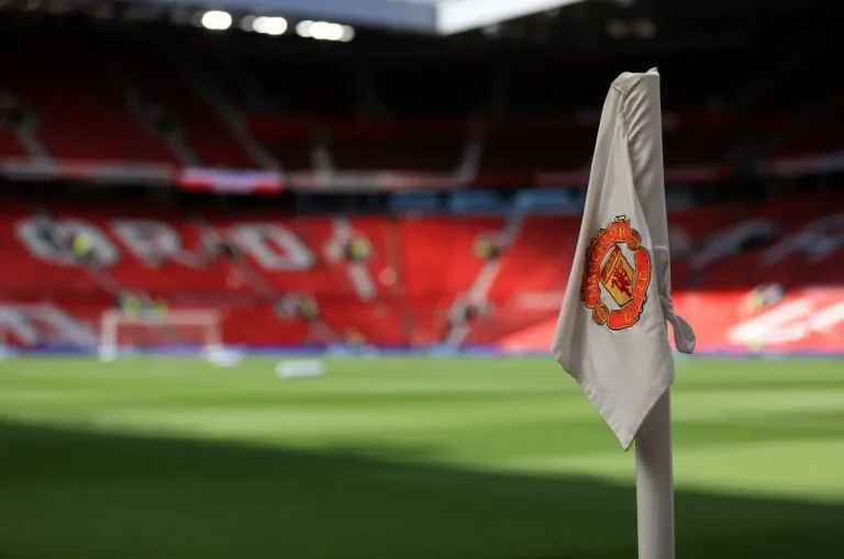 Manchester United corner flag Old Trafford