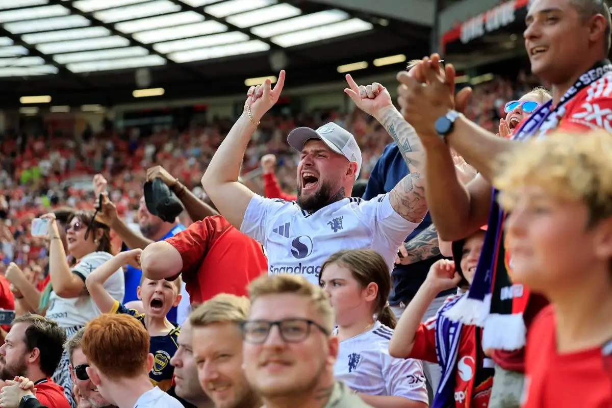 Manchester United fans at Old Trafford
