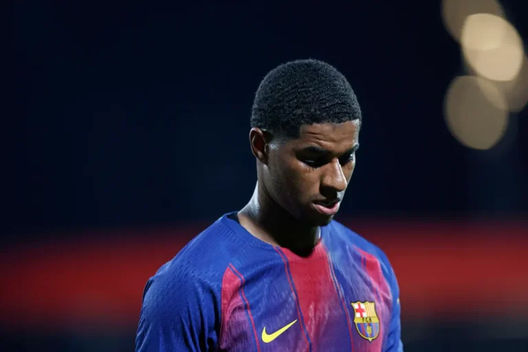 Marcus Rashford playing for Barcelona